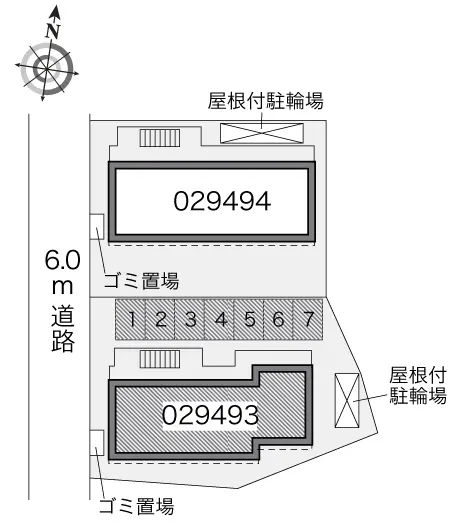 ★手数料０円★さいたま市北区本郷町　月極駐車場（LP）